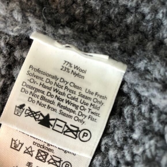 Eddie Bauer Grey Wool Cardigan Vest With Pockets XS - Picture 12 of 13
